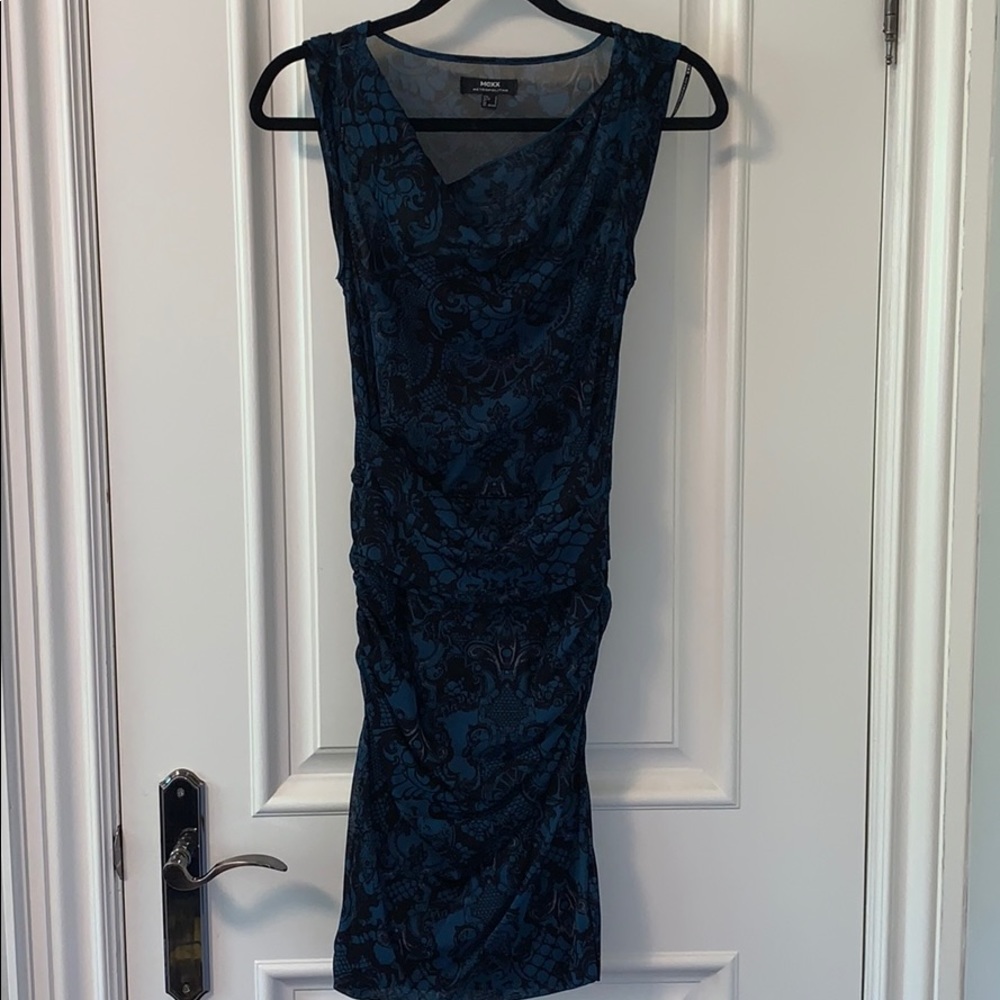 Ladies Mexx cowl neck paisley mesh dress